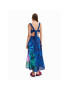 Desigual Rochie de vară Zarautz 23SWMW11 Bleumarin Regular Fit - Pled.ro