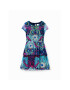 Desigual Rochie de zi 23SGVK19 Albastru Regular Fit - Pled.ro