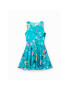 Desigual Rochie de zi 23SGVK21 Albastru Regular Fit - Pled.ro