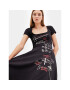 Desigual Rochie de zi 23WWVK15 Negru Regular Fit - Pled.ro