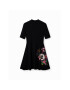 Desigual Rochie de zi DISNEY Mickey Morro 23SWVK93 Negru Regular Fit - Pled.ro