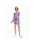 Desigual Rochie de zi MONSIEUR CHRISTIAN LACROIX June 23SWVK88 Violet Slim Fit - Pled.ro