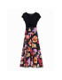 Desigual Rochie de zi MONSIEUR CHRISTIAN LACROIX Marsella 23SWVK36 Negru Regular Fit - Pled.ro