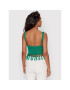 Desigual Top Crochet 22SWTKAJ Verde Regular Fit - Pled.ro