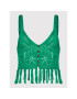 Desigual Top Crochet 22SWTKAJ Verde Regular Fit - Pled.ro