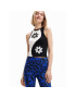 Desigual Top Yin-Yang 23SWTK98 Negru Slim Fit - Pled.ro