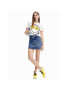 Desigual Tricou 23SWTKA0 Alb Regular Fit - Pled.ro