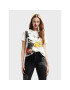 Desigual Tricou DISNEY Mickey 22WWTK80 Alb Regular Fit - Pled.ro