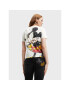 Desigual Tricou DISNEY Mickey 22WWTK80 Alb Regular Fit - Pled.ro