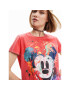 Desigual Tricou DISNEY Mickey Crash 23SWTK59 Roșu Regular Fit - Pled.ro