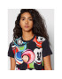 Desigual Tricou DISNEY Mickey Marbles 22SWTKAP Negru Regular Fit - Pled.ro