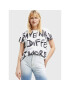 Desigual Tricou Enya 22WWTK21 Alb Regular Fit - Pled.ro