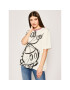 Desigual Tricou Love Mickey 20SWTK59 Bej Regular Fit - Pled.ro