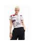 Desigual Tricou Newspaper 23SWTK61 Alb Regular Fit - Pled.ro