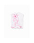 Desigual Tricou PINK PANTHER 23SWTK49 Alb Regular Fit - Pled.ro