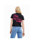 Desigual Tricou PINK PANTHER 23SWTK81 Negru Regular Fit - Pled.ro