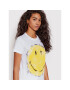 Desigual Tricou SMILEY Malabares 22SWTKA1 Alb Regular Fit - Pled.ro