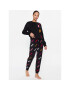 DKNY Pijama YI2822686F Negru Regular Fit - Pled.ro