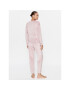 DKNY Pijama YI2822695 Roz Regular Fit - Pled.ro