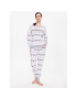 DKNY Pijama YI2919259 Alb Regular Fit - Pled.ro