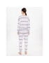 DKNY Pijama YI2919259 Alb Regular Fit - Pled.ro