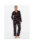 DKNY Pijama YI2922686F Negru Regular Fit - Pled.ro