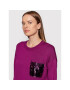 DKNY Pulover P1JSJ055 Violet Relaxed Fit - Pled.ro