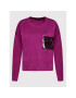 DKNY Pulover P1JSJ055 Violet Relaxed Fit - Pled.ro