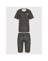 DKNY Set tricou și pantaloni scurți sport YI2822523 Negru Regular Fit - Pled.ro