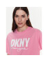 DKNY Sport Tricou DP3T9323 Roz Classic Fit - Pled.ro