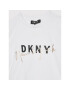 DKNY Tricou D35S02 S Alb Regular Fit - Pled.ro