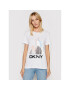 DKNY Tricou P02BNCNA Alb Regular Fit - Pled.ro