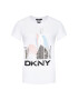 DKNY Tricou P02BNCNA Alb Regular Fit - Pled.ro