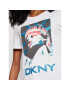 DKNY Tricou P0DBFCNA Alb Regular Fit - Pled.ro