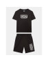 EA7 Emporio Armani Set tricou și pantaloni scurți sport 3RBV01 BJ02Z 1200 Negru Regular Fit - Pled.ro