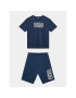 EA7 Emporio Armani Set tricou și pantaloni scurți sport 3RBV01 BJ02Z 1554 Bleumarin Regular Fit - Pled.ro