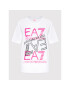 EA7 Emporio Armani Tricou 3LTT14 TJDMZ 1100 Alb Regular Fit - Pled.ro