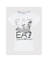 EA7 Emporio Armani Tricou 3LTT18 TJFKZ 1100 Alb Regular Fit - Pled.ro