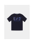 EA7 Emporio Armani Tricou 6RBT58 BJ02Z 1554 Bleumarin Regular Fit - Pled.ro