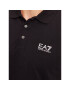 EA7 Emporio Armani Tricou polo 6RPF16 PJ03Z 0200 Negru Regular Fit - Pled.ro