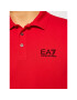 EA7 Emporio Armani Tricou polo 8NPF04 PJM5Z 1451 Roșu Regular Fit - Pled.ro