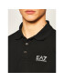 EA7 Emporio Armani Tricou polo 8NPF05 PJM5Z 1200 Negru Regular Fit - Pled.ro