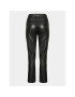 Edited Pantaloni din imitație de piele Adaline Negru Straight Fit - Pled.ro