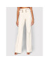 Elisabetta Franchi Pantaloni din material PA-006-21E2-V310 Bej Palazzo Fit - Pled.ro