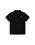 Emporio Armani Tricou polo 3H4FX5 4JGAZ 0999 Negru Regular Fit - Pled.ro