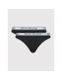 Emporio Armani Underwear Set 2 perechi de chiloți brazilieni 163337 2R227 00020 Negru - Pled.ro