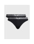 Emporio Armani Underwear Set 2 perechi de chiloți tanga 163333 3R235 00020 Negru - Pled.ro