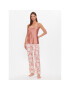 Etam Pijama 6538232 Roz Regular Fit - Pled.ro