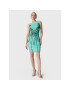 Fracomina Rochie cocktail FQ23SD1002W53601 Verde Slim Fit - Pled.ro