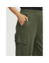 Fransa Pantaloni din material 20612726 Verde Regular Fit - Pled.ro